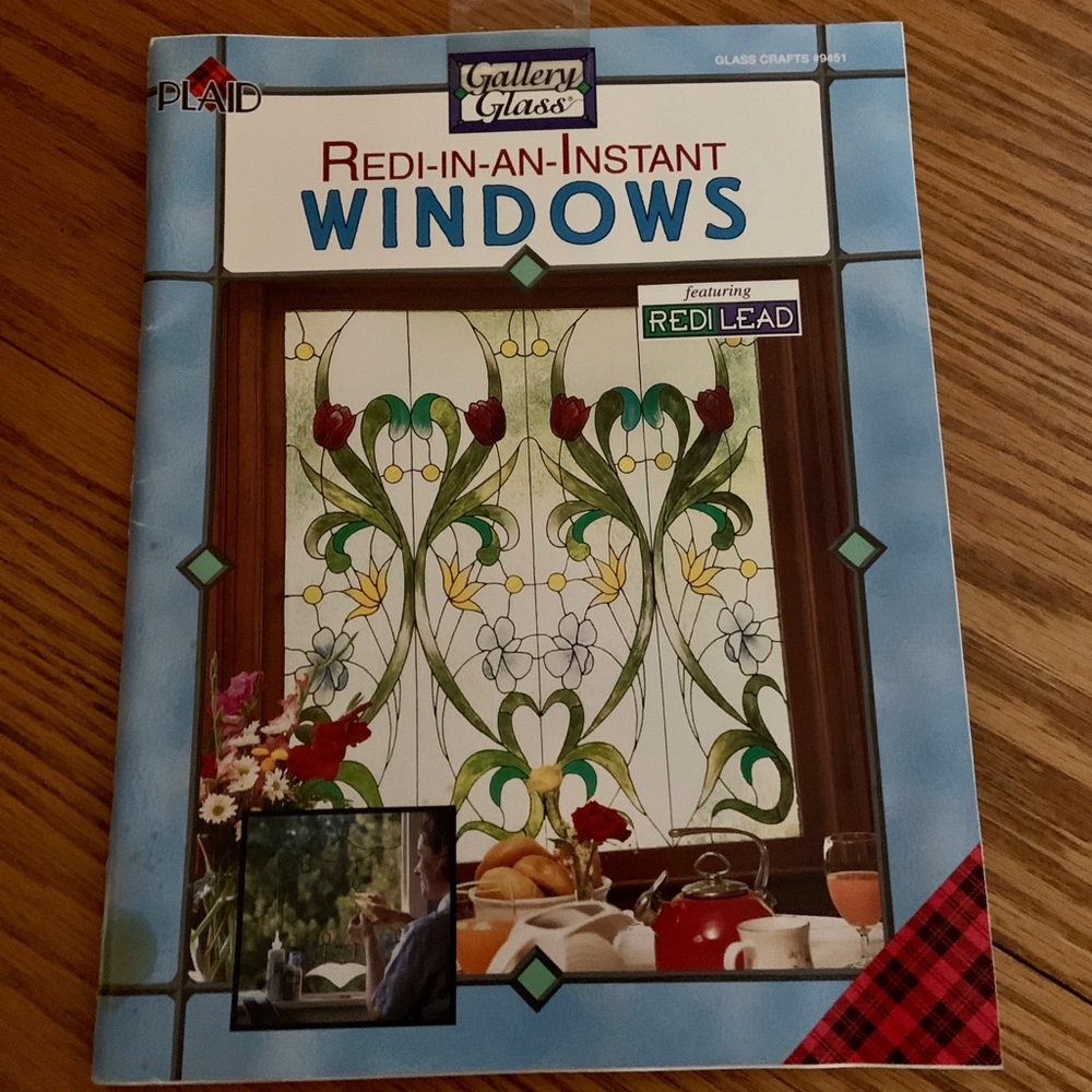 Faux stained glass pattern book
